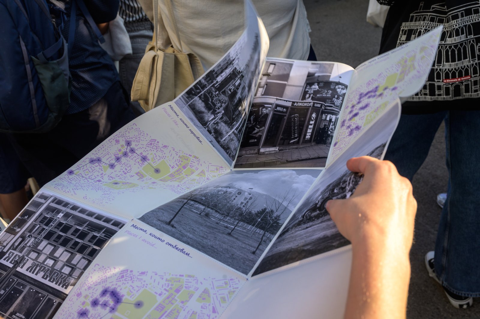 Visual map & postcards to “The Shiny Sexy: Heterotopias in Student Town”